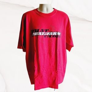 Phat Farm Men T-Shirt Short Sleeve Red Size L